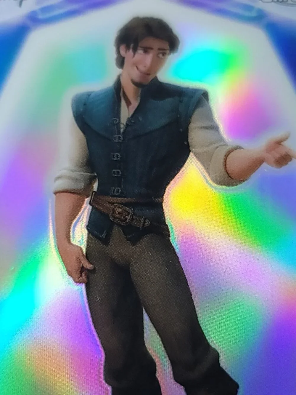Flynn Rider Topps 2026 Disney Neon Holo Chrome Refractor Limited 086/199 CNE